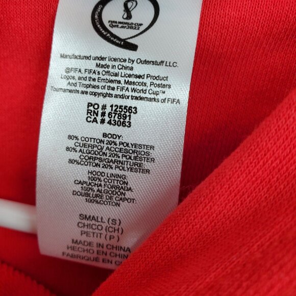 NWT Fifa World Cup Qatar 2022 Long Sleeve Pullover Sweatshirt  Size Small - Picture 9 of 13